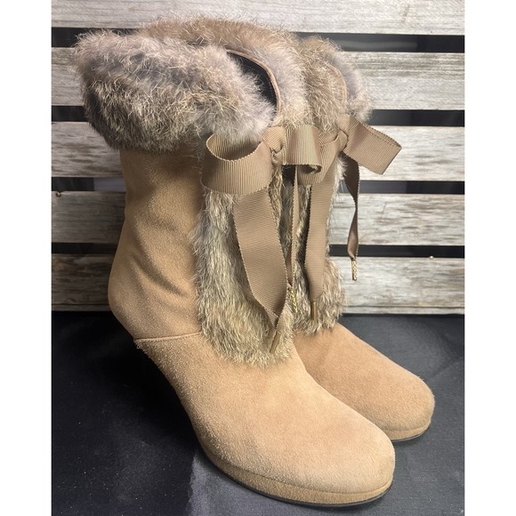 Starberry Fields Tan Lace Up Boots -UNIQUE - Picture 4 of 9